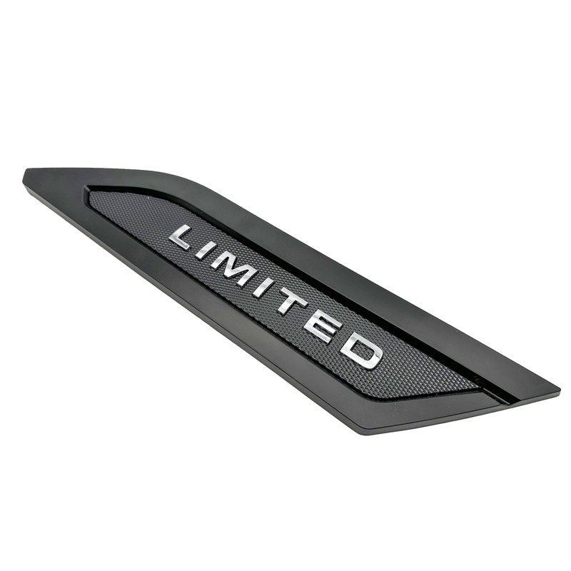 Silver with Matte Black Outline Body Side Molding Trim Compatible