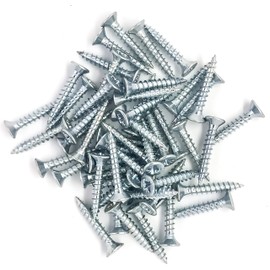 3mm x 16mm Small Steel Countersunk Wood Screws - Chipboard Screws Pack of 100