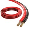 Lumonic Lautsprecherkabel | 25m Rot Schwarz | 2X 1,5mm² CCA