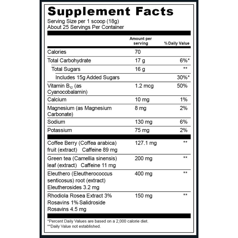 Vega Sport Pre-Workout con 100 mg de Cafeína Natural, Fresa