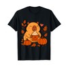 Cute Capybara Kawaii Anime Pumpkin Spice Latte Lovers Girls T-Shirt