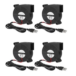 4pcs 60mm Cooling USB Blower 6015 5V USB 5V Fan Blower Turbine Turbo Ball Bearing 60x60x15mm PC Computer Case Cooling Cooling Cooling Fan