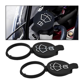 Adunsiaoto Pack of 2 Universal Windscreen Washer Reservoir Cap Fuel Cap Windscreen Wiper Wiper Water Container Lid Washer Tank Cap Car Part