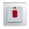 Retrotouch 45A Cooker switch with Neon DP, White PG