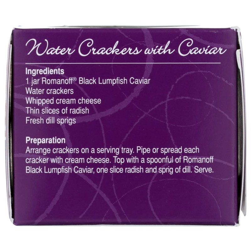 Romanoff Black Lumpfish Caviar, 2 ounce -- 12 per case12