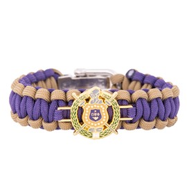 Desert Cactus Omega Psi Phi Paracord Bracelet OPP Omega Man D9 Divine 9 Adjustable Size (Paracord - Crest)