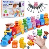 Montessori-Inspired Farm Train Toy for Toddlers – Counting, Matching &