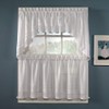 CHF Industries Crochet Tiered Kitchen Curtain - One Pair