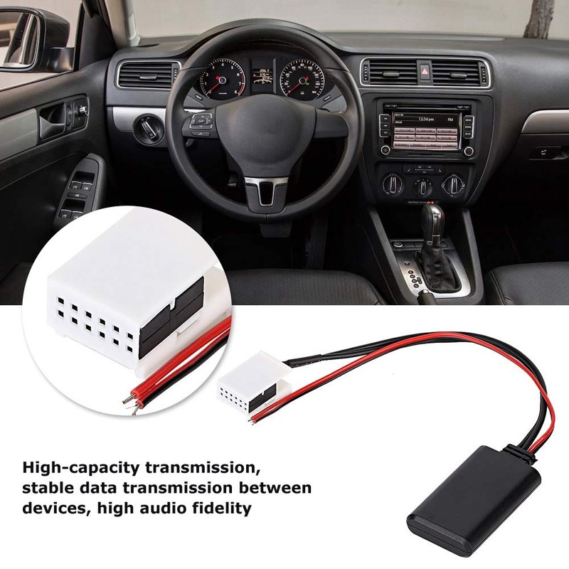 Suuonee Car Bluetooth AUX Adapter, 12 V 12 Pin Car