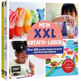 Mein buntes XXL-Kreativ-Labor – Zwei Bücher im Bundle: Über 100 coole Experimente und Kunstprojekte: Für kreative Kinder ab 3 Jahren