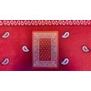Gold Plated Bicycle Bandana (Red) Playing Cards