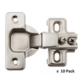 Silverline Hardware Face Frame Concealed Euro 105 Deg Self  Closing Compact Cabinet Hing ( 6-50 ) - 10 Pack
