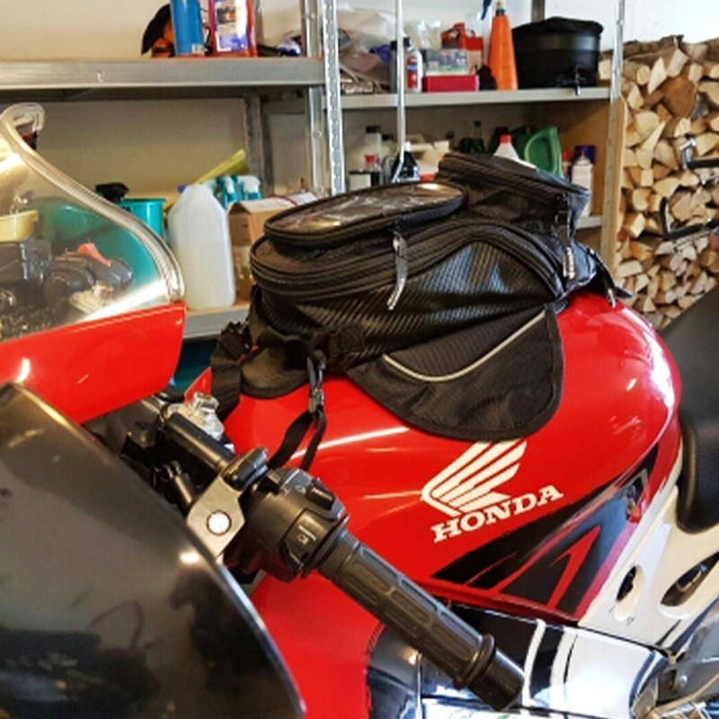 Ranzek Motorcycle Large Capacity Tank Bag with Strong Magnetic Black
