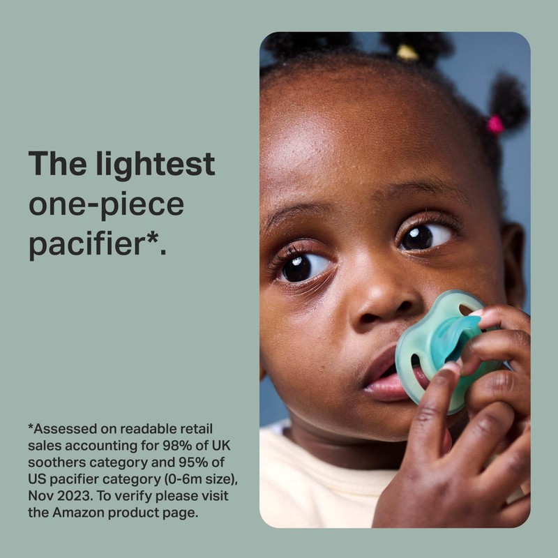 Tommee Tippee Stay Put Pacifier Set, Contains 2 Ultra-Light StayPut