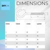 DIYUK Cup Hooks Screws 45mm x 3.0mm (Pack of: 5)