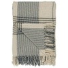Ib Laursen 100% Cotton Blanket Throw Cream With Blue Check