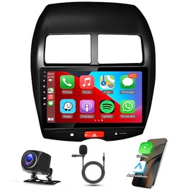 10 Inch Android 13 Car Stereo for Mitsubishi ASX 2013-2015, for Outlander Sport 2011-2017, for RVR 2011-2017 Double Din Car Radio Receiver w/Wireless Carplay Android Auto GPS Navigation Backup Camera