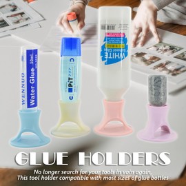 UPTTHOW Plastic Liquid Glue Holder for Bottle Stand, Paper Craft Tool for Craftsmen Suitable for Most Sized Bottles for Scrapbooking Project or School Class