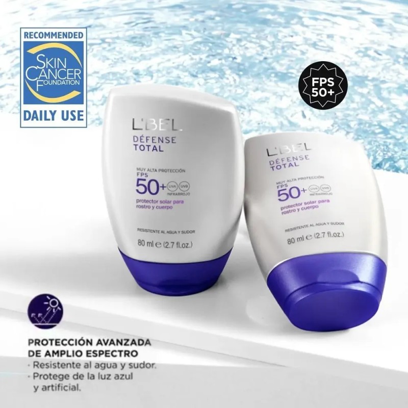 Défense Total Lbel Protector Solar Rostro Cuerpo Fps50 Colag