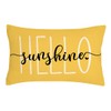 4TH Emotion Hello Sunshine Pillow Cover Farmhouse Yellow Lumbar Pillow