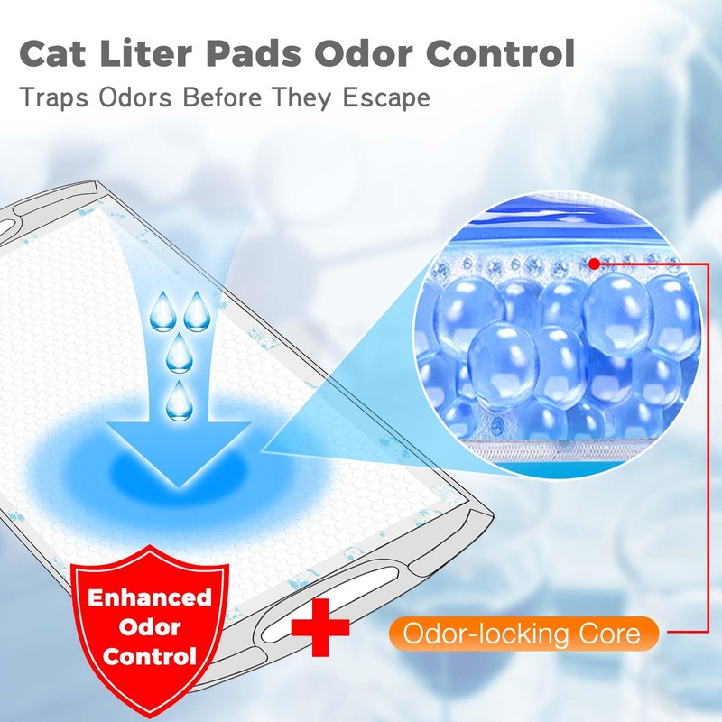 Litter Pads Compatible with Breez Litter Box System, Super Absorbent