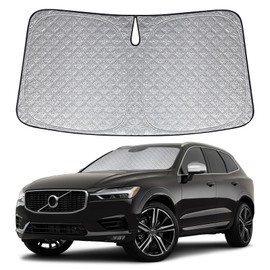 Sun Protection Car Windscreen Replacement for Volvo XC60 2018-2024 Car Windscreen Sun Protection Indoor, Foldable Parasol Car UV Protection Reflective Dust Protection Sun Protection Sun Protection Accessories