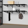 KOLHGNSE Garage Storage Rack Wall Mounted Heavy Duty Adjustable Shelf