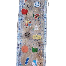 Multicolor Blue School Day Pencil Box for Office Stationery and Supplies - Color: Multicolor Purple School Days Charm Pencil Box