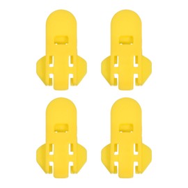 uxcell Manual Easy Can Opener, 4pcs - Plastic Beverage Can Covers Lids Protector, Bottle Opener for Soda, Beer, Drink (Yellow)