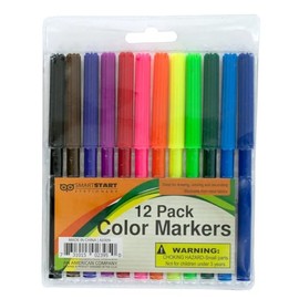 120 Pack Color Marker Set, Great for Drawing, Coloring, Decorating, Vibrant Shades for Any Ages, Non Toxic, Easy to Use, Washes Out from Most Fabrics, Perfect for Creative Fun, Bulk, Colorful