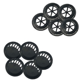 Trimming Shop Breathing Valves Anti Dust DIY Face Cover Exhaust Valves Mouth Filter Valve Accessories for Protection, Anti Haze & Smog Pollution (Black, 20pcs)