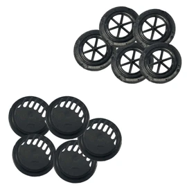 Trimming Shop Breathing Valves Anti Dust DIY Face Cover Exhaust Valves Mouth Filter Valve Accessories for Protection, Anti Haze & Smog Pollution (Black, 20pcs)