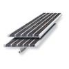 Stair Nosing, Black, 60in W, Extruded Alum