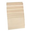 DOITOOL 10Pcs Unfinished Wooden Planks for DIY Crafts Smooth Basswood