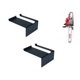 snnjkwt Chain Saw Frame, Chainsaw Rack Shelf Stand，Chain Saw Wall Hanger Holder，Chain Saw Wall Mount Hanger Hook，Garage Tissue Storage Tool (Black 2 Pack)