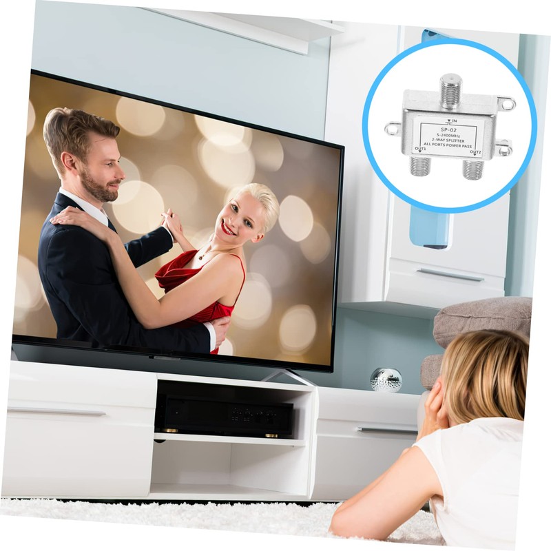 OSALADI Cable Splitter for Tv and Satellite Splitter for Dual