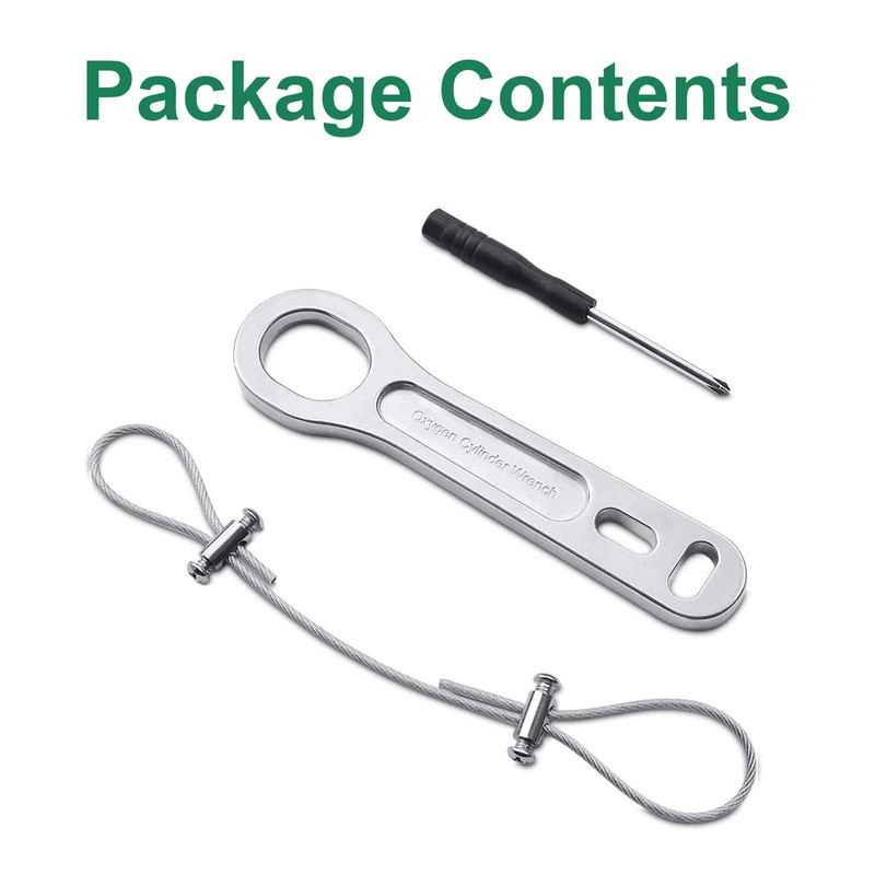 2 Pack Oxygen Tank Key, Sturdy Heavy Duty Oxygen Cylinder