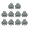 uxcell 10pcs Hole Plugs 3/8 Inch (8.8mm) Grey Silicone Waterproof