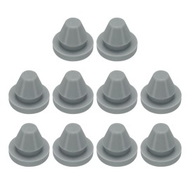 uxcell 10pcs Hole Plugs 3/8 Inch (8.8mm) Grey Silicone Waterproof Dustproof