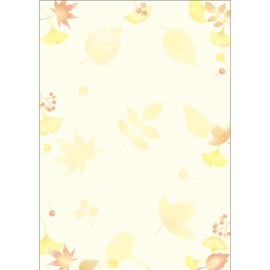 Taka Stamp Japanese Pattern Paper, Wagokoro 4-1035 Fallen Leaves A4, 10 Sheets