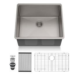 21 Undermount Kitchen Sink - Pehohe 21"x18" Large Deep Handmade Single Bowl 304 Stainless Steel 16 Gauge Round Corner Kitchen Sinks