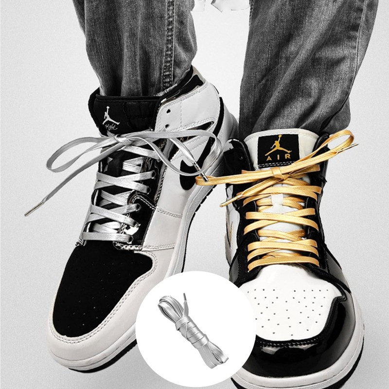 [YaoooosF] Shoelaces Flat Laces Leather Shoe Laces for Sneakers Athletic