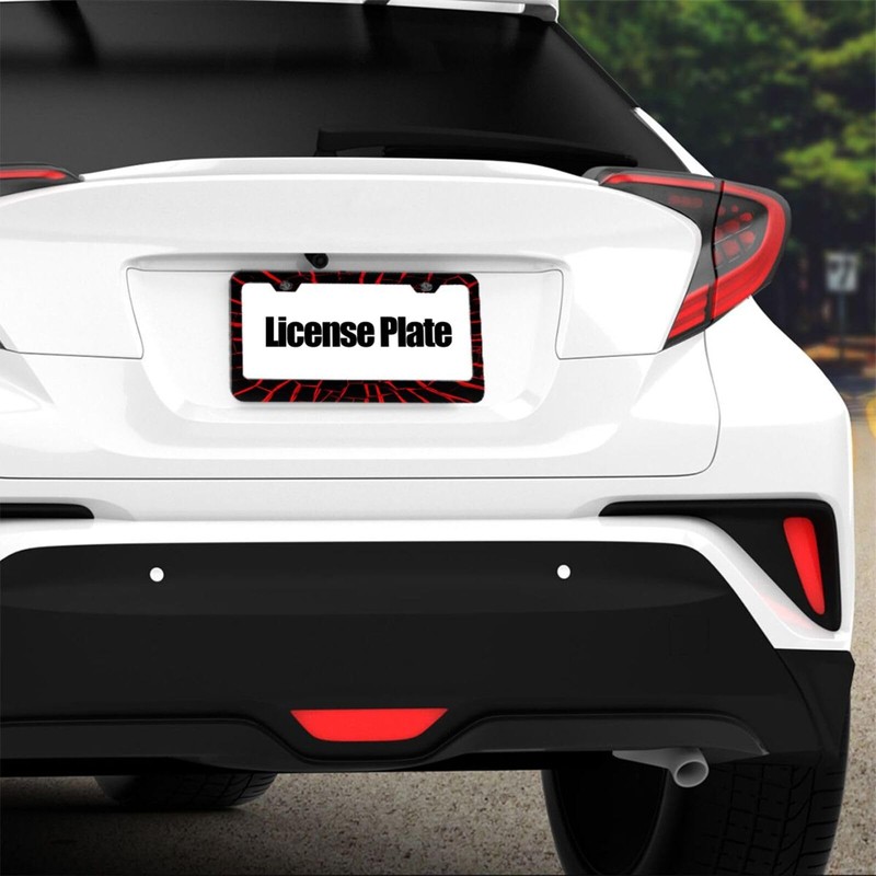 keluki Mountains License Plate Frame, Solid Rust-Proof Aluminum Holder with