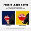 BOZZYS Red Faucet Locks Outdoor with Aluminum Padlock | Fit