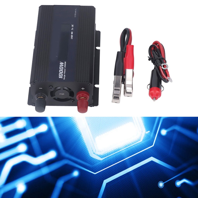 Car Inverter 1000W DC to AC Power Converter Multiple Protection