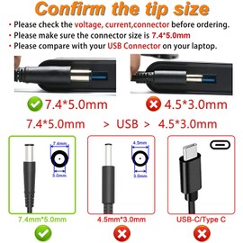 Galaxy Bang Ac Adapter Charger Replacement for Dell Inspiron 17R (5721), 17R (5737), 17R (7720); Dell Inspiron 17R (N7010), 17R (N7110), 710m, 8500; Dell Inspiron 8600, 9300, 9400, E1505, E1705