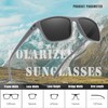 SPEEDHYUN Classic Men's Polarised Sunglasses Square Lightweight Sunglasses UV Protection