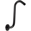 High Rise Shower Arm with Flange, S Shaped Shower Head