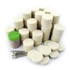 Merryland Flet Polishing Wheel for Dremel 125pcs, Polishing Pad Buffing