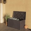 Barton Deluxe 120 Gallon Outdoor Deck Box Resin Patio Storage
